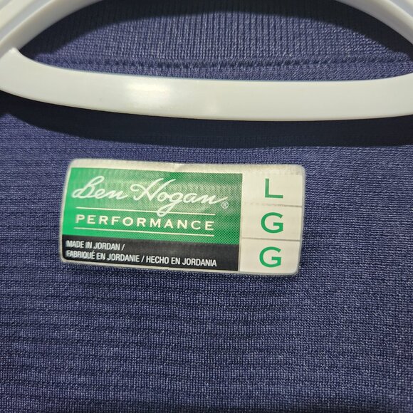 Ben Hogan Performance Men's Polo shirt , Large, Navy Blue - Picture 3 of 5